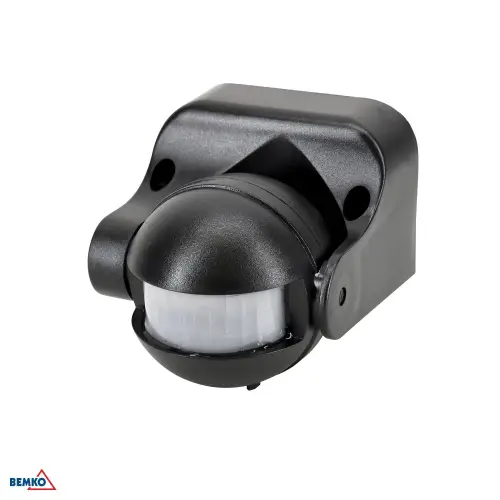 Czujnik ruchu PIR 1200W 180* czarny