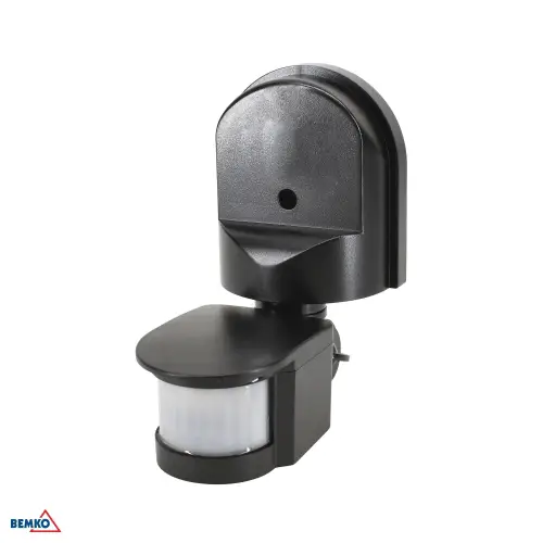 Czujnik ruchu PIR 1200W 180* czarny