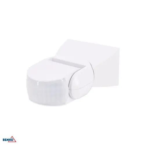 Czujnik ruchu PIR 1200W 180* IP65 biały