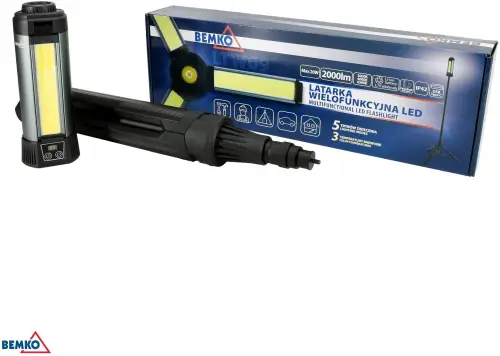 Latarka Wielofunkcyjna LED BEMKO 6000mAh IP42