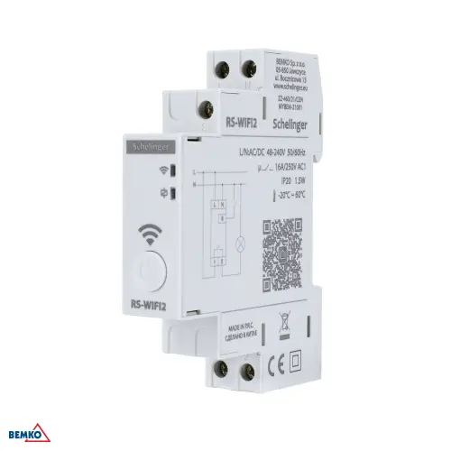 Programator czasowy astronomiczny WIFI jednokanałowy 48-240V AC/DC