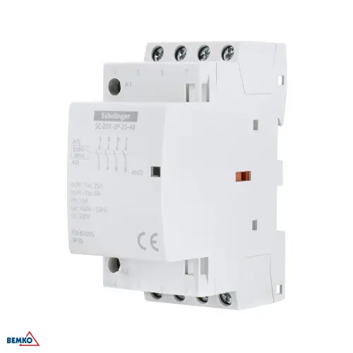 Stycznik modułowy SC201 2P 25A TYP 40 (4NO + 0NC) SCHELINGER