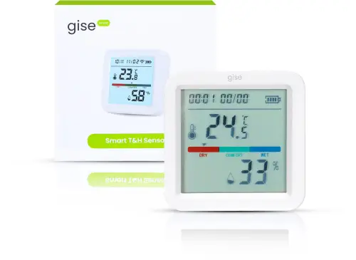 GISE Smart Czujnik temperatury i wilgotności Wi-Fi | Tuya | GTHS-WF-02