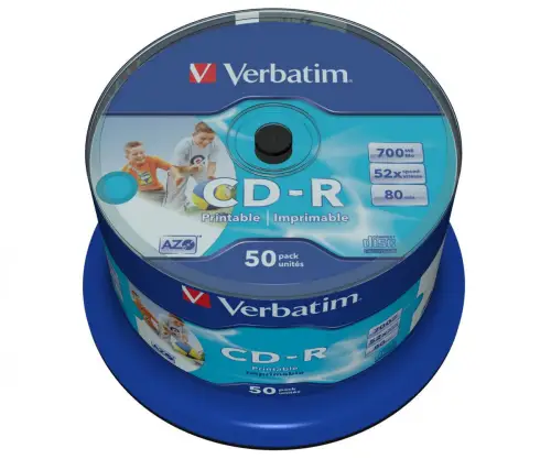 Płyta CD-R Verbatim AZO Printable cake (50szt)