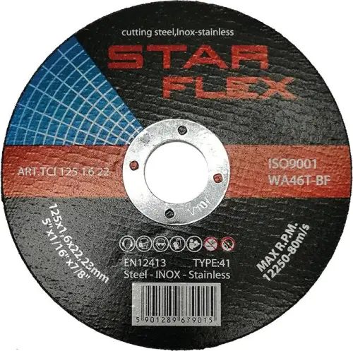 Tarcza tnąca Star Flex T41-125-1,6 WA46T-BF-INOX TCI1251622