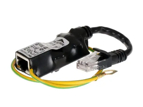 Miniaturowy ogranicznik przepięć do ochrony sieci LAN, PTF-51-PRO/PoE/Micro/T w osłonie termokurczli