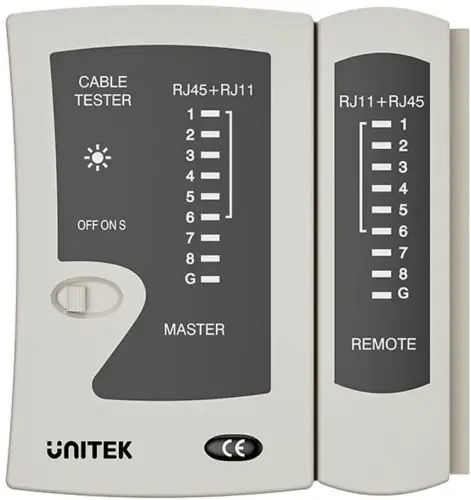 Unitek Tester kabli sieciowych RJ45/RJ11