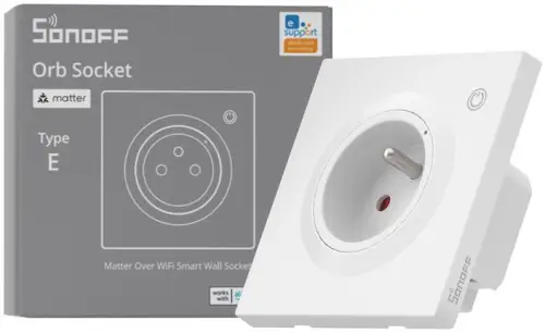 Inteligentne gniazdko ścienne Sonoff WS01TPE-E WiFi (typ E)