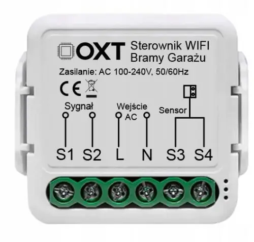 Moduł OXT z sensorem do bramy garażu WiFi TUYA T210G