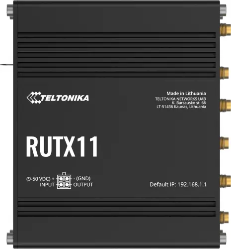 Teltonika RUTX11 router przemysłowy 4G / LTE (RUTX1120B200)