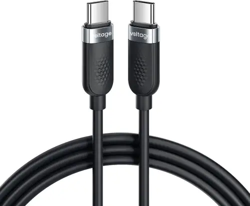 Kabel USB-C / USB-C Voltage Silicone 100W PD 100cm czarny