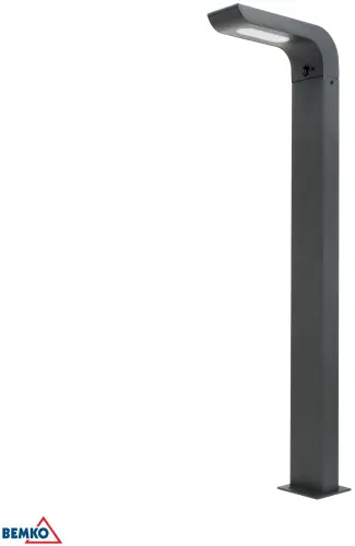 HYBRYDOWY SŁUPEK OGRODOWY LED BEMKO SOLVEO 7W 600LM 3000K/4000K/6500K 80CM IP65 DARK GREY CZ.PIR