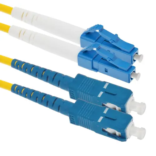 Patchcord światłowodowy SC/UPC-LC/UPC SM G652D duplex - 15m
