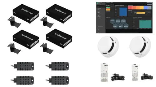 Zestaw Monitoringu Serwerowni — 4 Punkty, SMS i Zabbix CE MonitorApp OnPrem