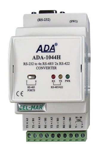 Konwerter ADA-1044H-1-2-3 RS-232 na 4x RS-485, 2x RS-422