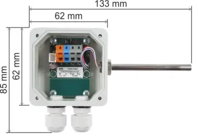 Czujnik temperatury Modbus RTU zewnętrzny Papouch TQS4O